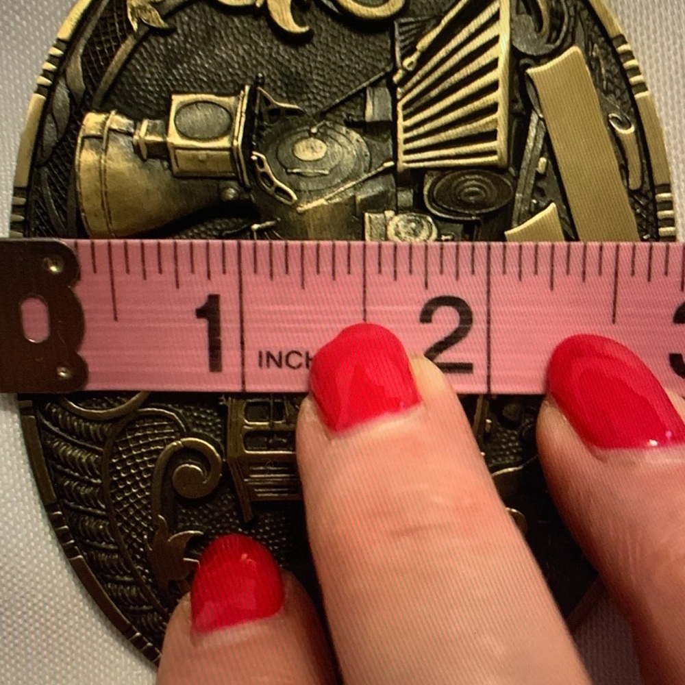 Award Design Medals Vintage Locomotive Belt Buckle - Picture 5 of 10